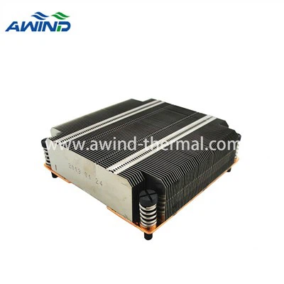 Disipador térmico de aletas con cremallera y cámara de vapor